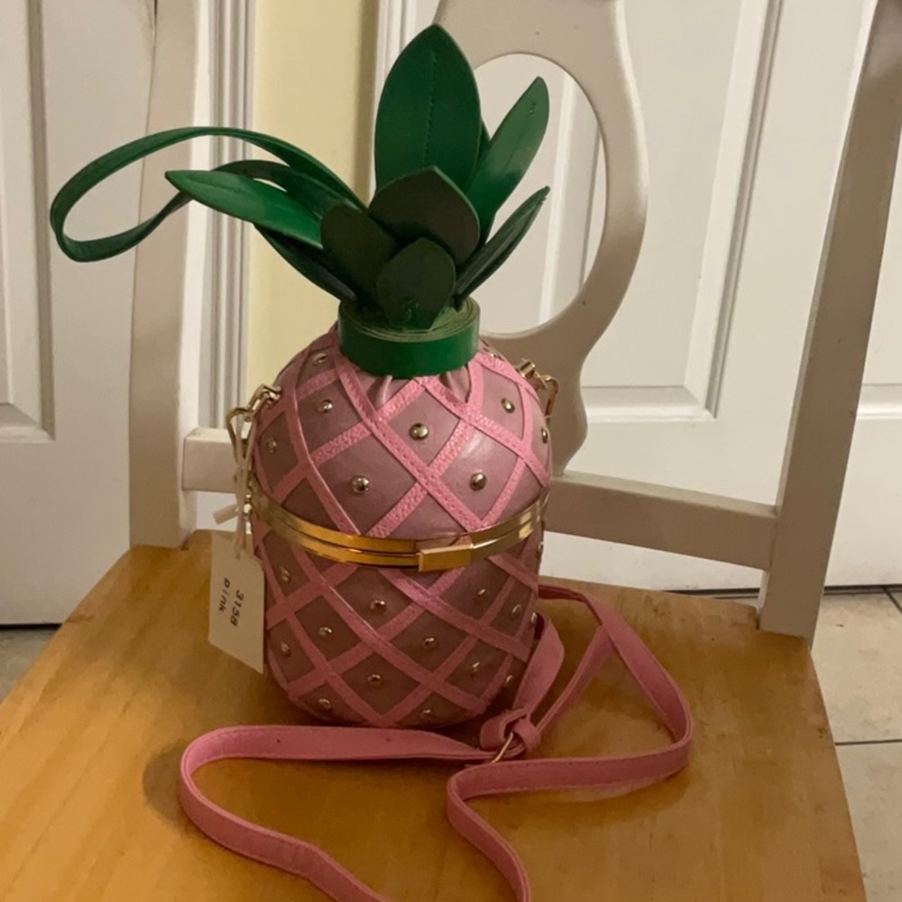 DesignerPink Pineapple Crossbody Bag - Picture 4 of 8